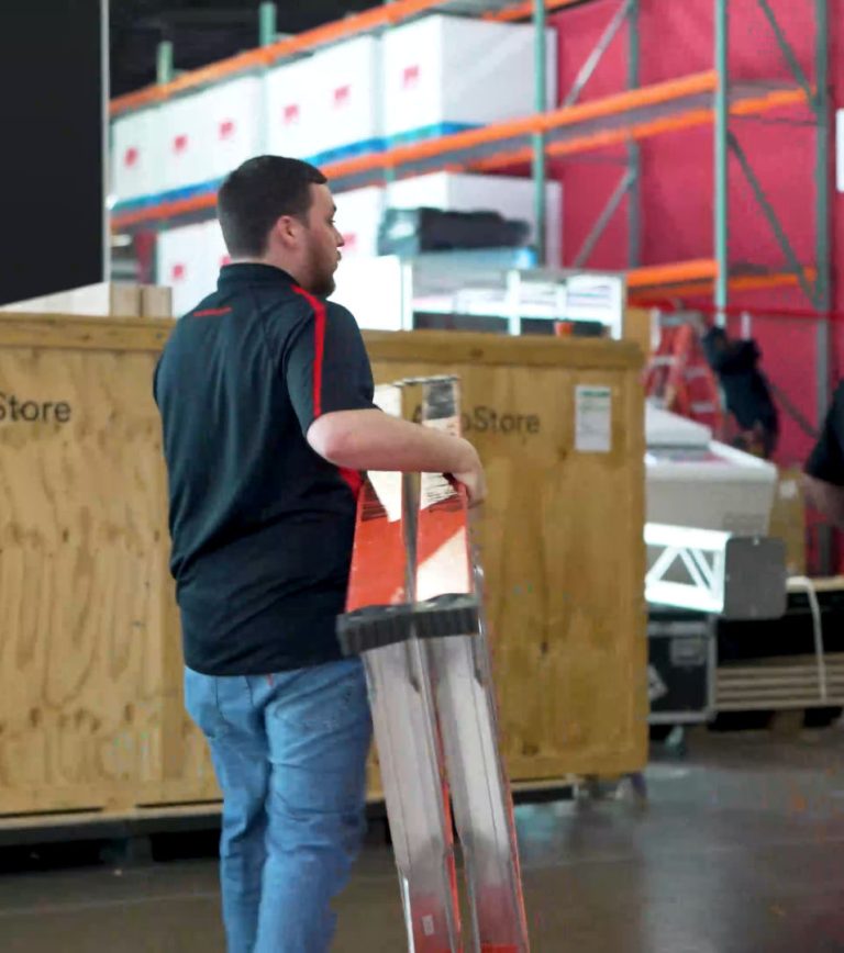 trade show rental set up in Las Vegas, Las Vegas trade show installation, commercial trade show services